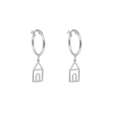 Orecchini A Cerchio Silver Collection Argento Rodiato - Orecchini a Cerchio Donna | Stroili