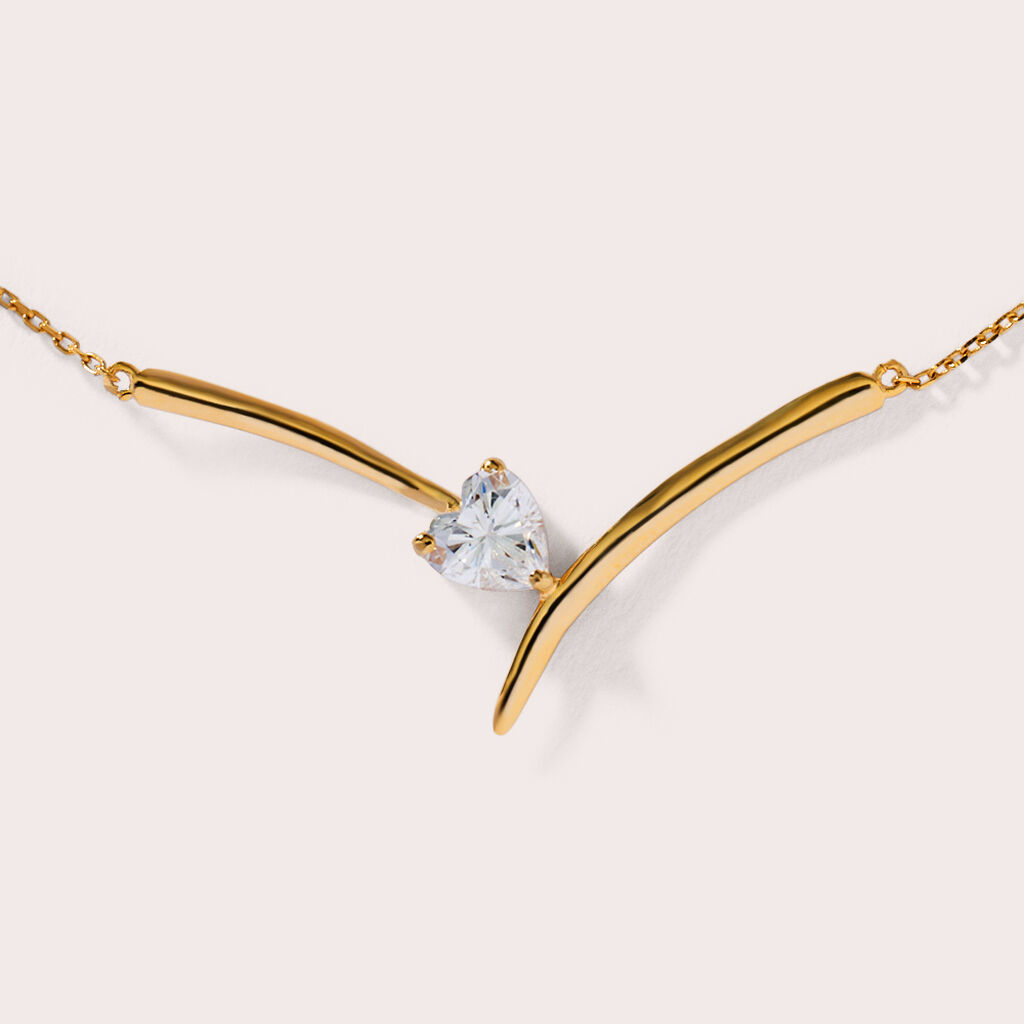Collana Claire Oro Giallo Cubic Zirconia - Collane Donna | Stroili