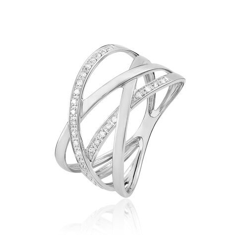 Anello Fascia Sophia Oro Bianco Diamante - Anelli con Pietre Donna | Stroili