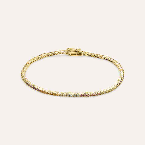 Bracciale Am&eacute;lie Oro Giallo Ametista Citrino Topazio Tormalina Peridoto - Bracciali Donna | Stroili