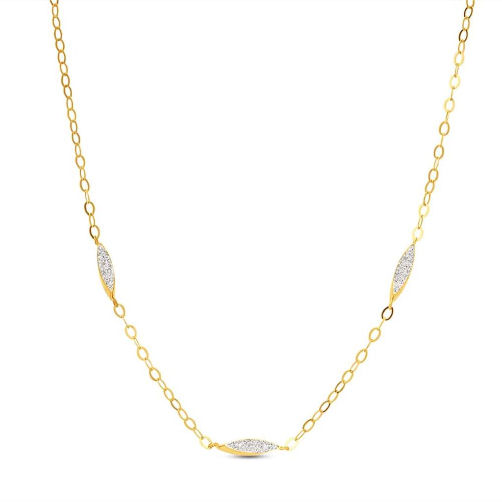 Collana Christelle Oro Giallo Cristallo - Collane Donna | Stroili