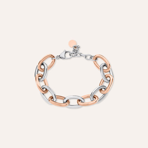 Bracciale Lady Code Acciaio Bicolore Bianco / Rosa - Bracciali Donna | Stroili