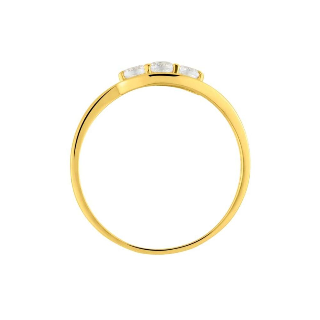 Anello Trilogy Claire Oro Giallo Cubic Zirconia - Anelli con Pietre Donna | Stroili