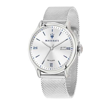 Orologio Maserati Epoca con cinturino mesh e cassa in acciaio silver