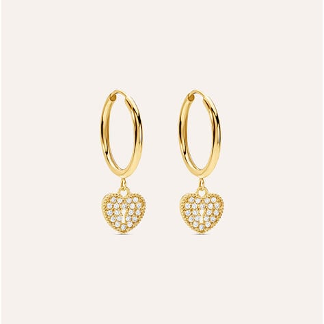 Orecchini A Cerchio Toujours Oro Giallo Cubic Zirconia - Orecchini a Cerchio Donna | Stroili