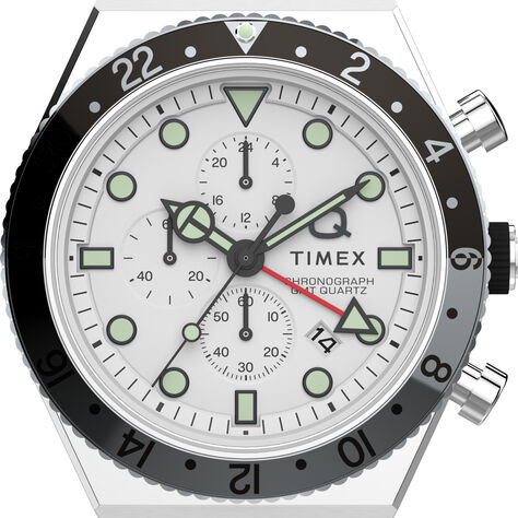 Orologio Al Quarzo Timex Q Timex Gmt Chronograph Tw2v69900d7 - Orologi con Datario Uomo | Stroili