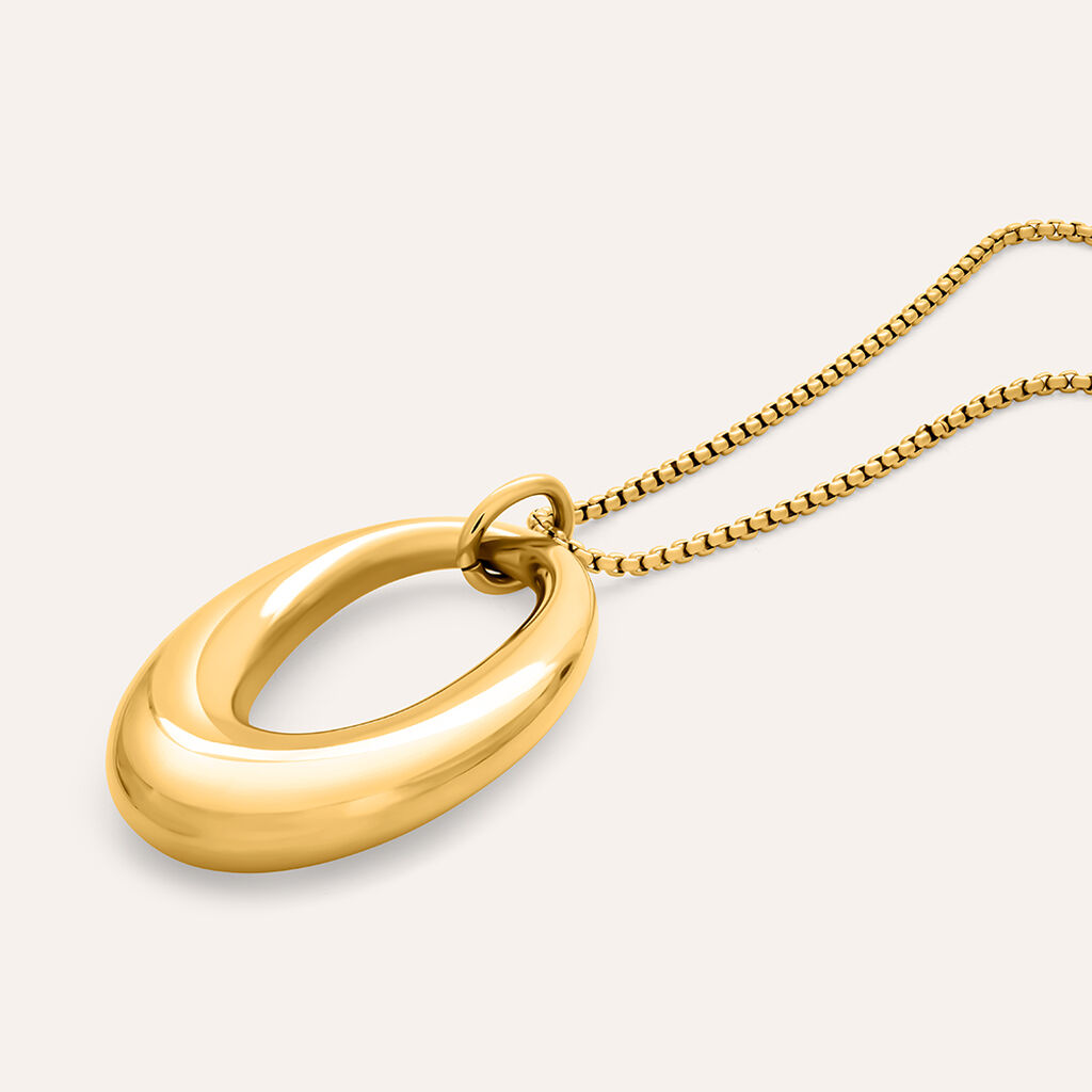 Collana Radiance Acciaio Dorato