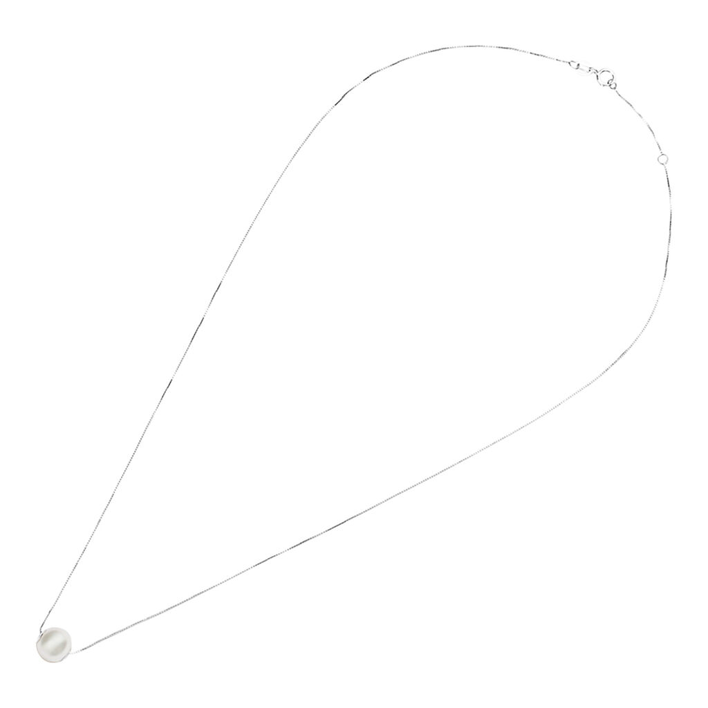 Collana Gabrielle Oro Bianco Perla D'Acqua Dolce - Collane Donna | Stroili