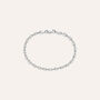 Bracciale Catena Gentleman Argento Rodiato