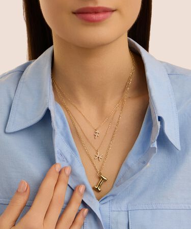 Collana Radiance Acciaio Dorato