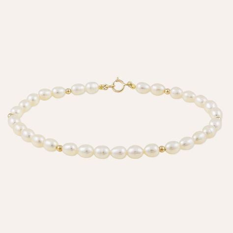 Bracciale Gabrielle Oro Giallo Perla D'Acqua Dolce - Bracciali Donna | Stroili