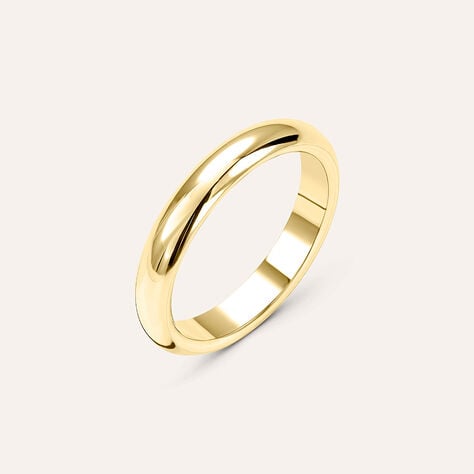Fede Classica 3.5 mm Oro Giallo - Anelli con Incisione Unisex | Stroili