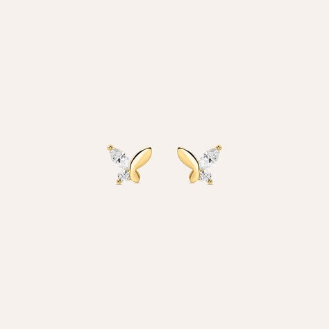 Orecchini Lobo Bon Ton Oro Giallo Cubic Zirconia - Orecchini a Lobo Donna | Stroili