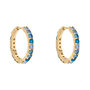 Orecchini A Cerchio Golden Dream Placcato Oro Giallo Cubic Zirconia