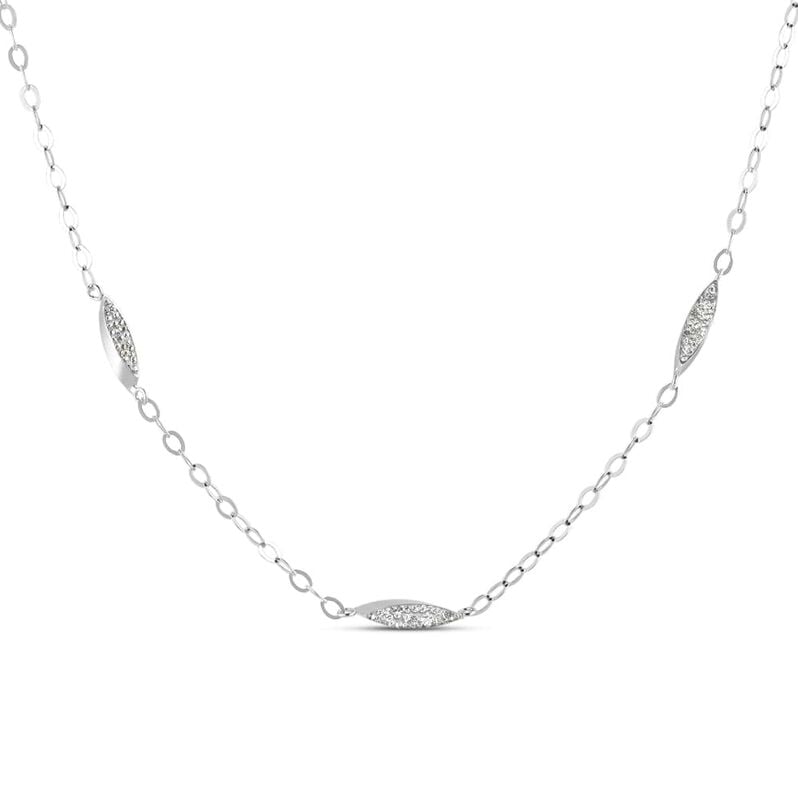 Collana Christelle Oro Bianco Cristallo - Collane Donna | Stroili