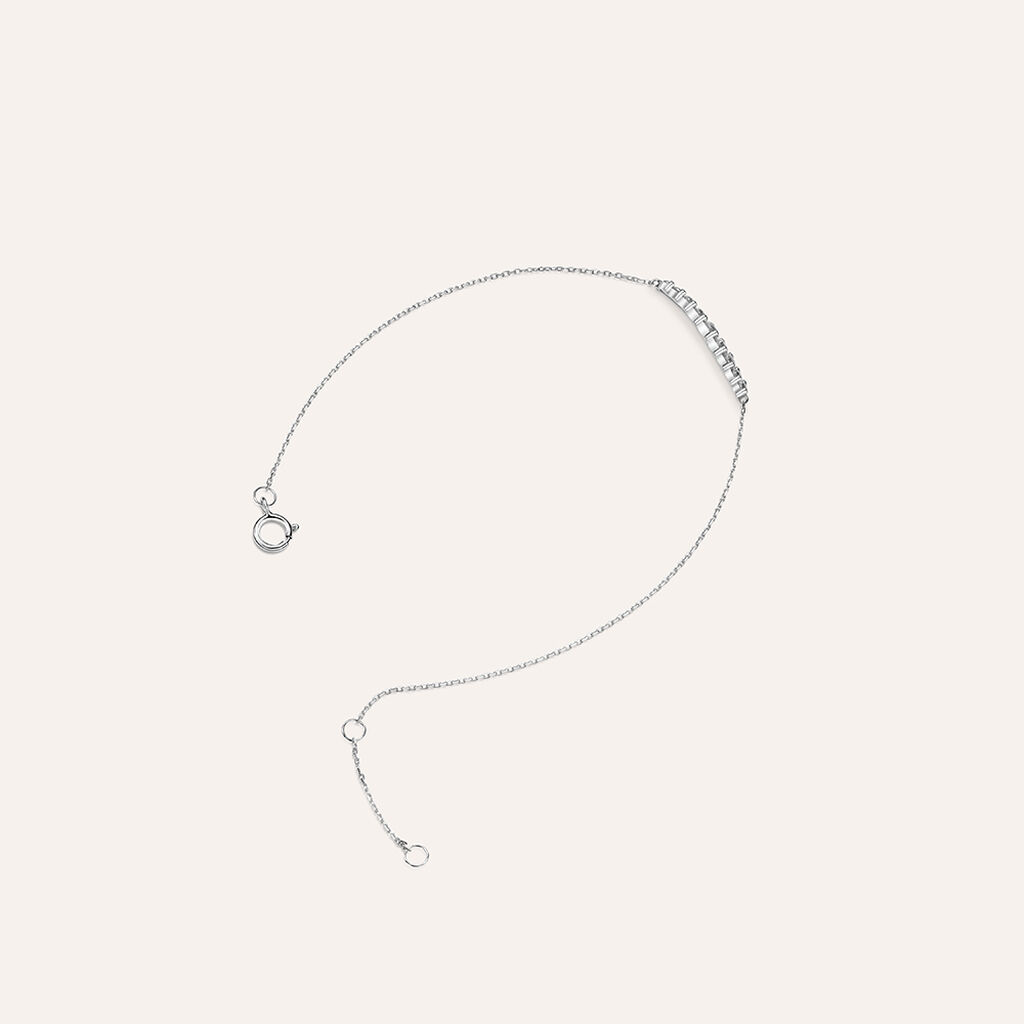 Bracciale Claire Oro Bianco Cubic Zirconia - Bracciali Amicizia Donna | Stroili