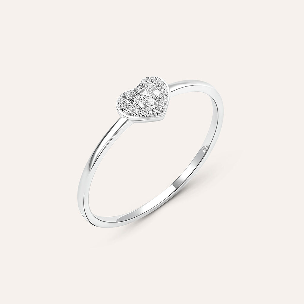 Anello Fantasia Sophia Oro Bianco Diamante