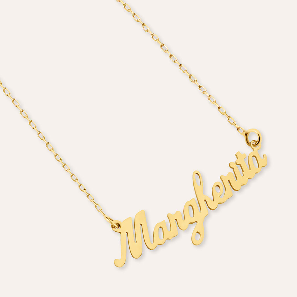 Collana Margherita Gold Names Oro Giallo