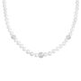 Collana Silver Pearls Argento Rodiato Perla sintentica