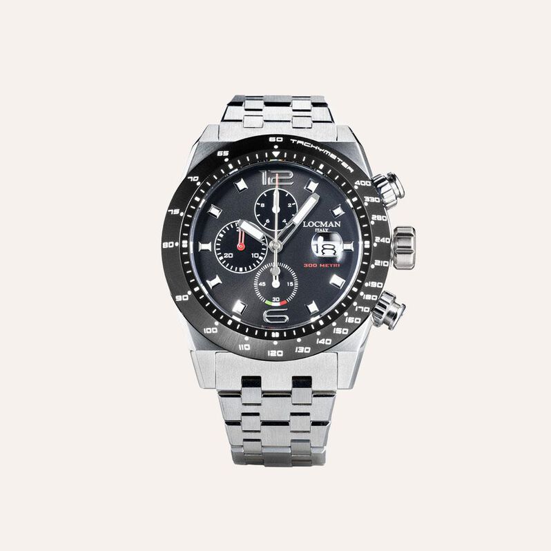 Orologio Al Quarzo Locman Stealth 0219a01a-0kbknkb0 - Orologi con Datario Uomo | Stroili