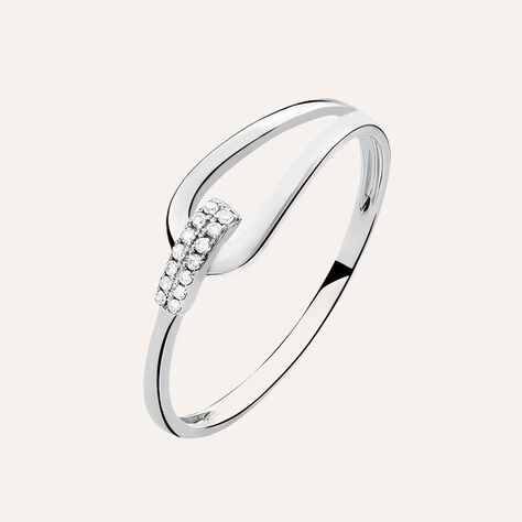 Anello Fantasia Sophia Oro Bianco Diamante - Anelli con Pietre Donna | Stroili