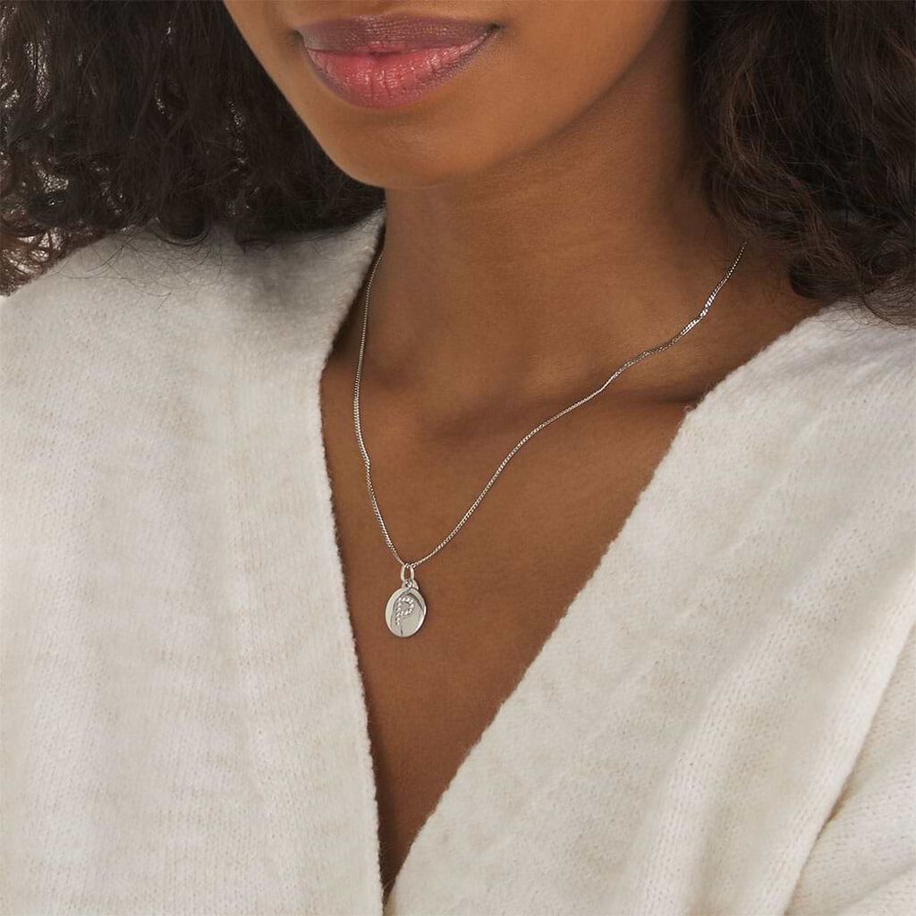 Pendente Love Beats Argento Rodiato Cubic Zirconia - Ciondoli con Incisione Donna | Stroili