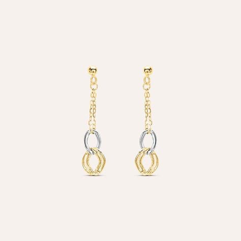 Orecchini Pendenti Beverly Oro Bicolore - Orecchini Pendenti Donna | Stroili