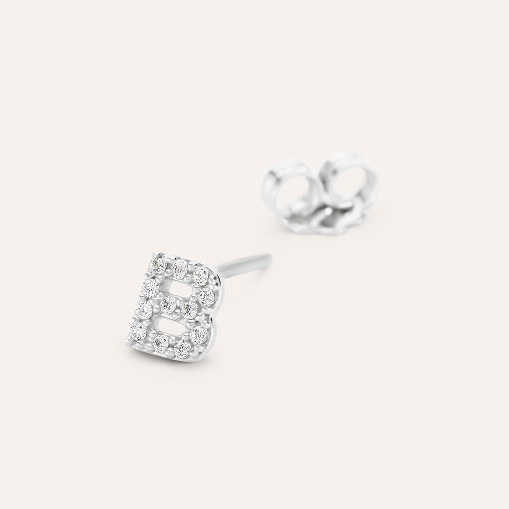 Mono Orecchino Lobo Silver Moments Argento Rodiato Cubic Zirconia