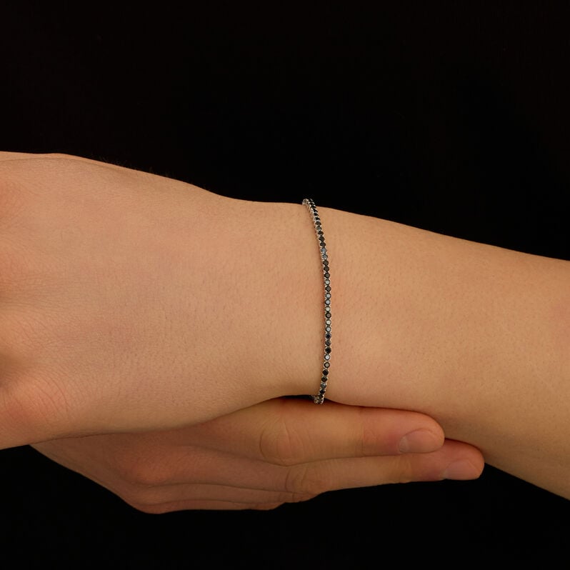 Bracciale Tennis L'homme Or Oro Bianco Spinello - Bracciali Tennis Uomo | Stroili
