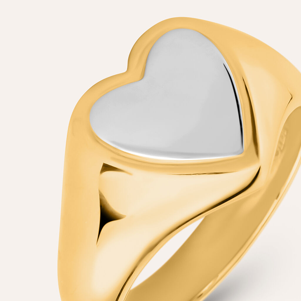Anello Chevalier Radiance Acciaio Bicolore