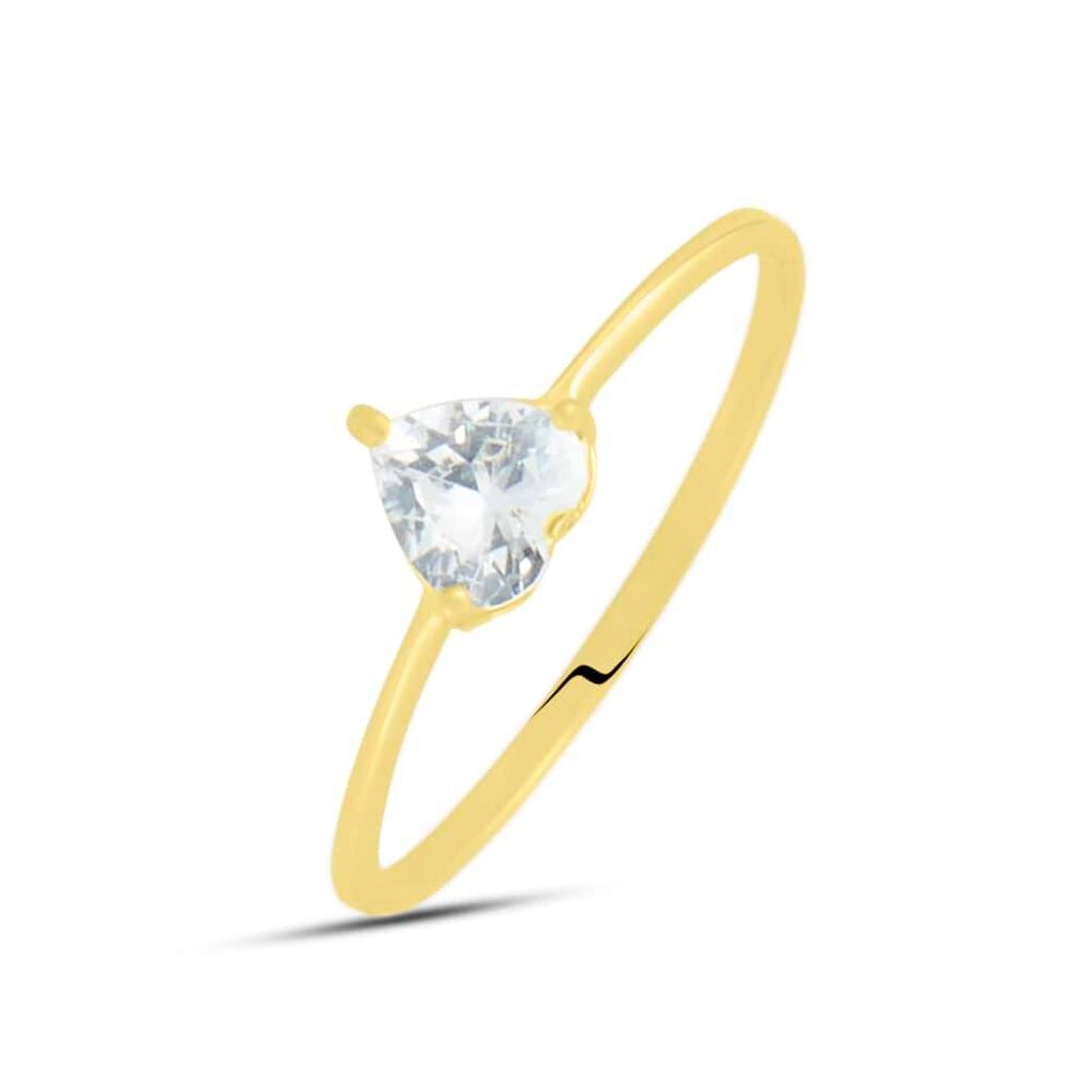 Anello Solitario Claire Oro Giallo Cubic Zirconia - Anelli con Pietre Donna | Stroili