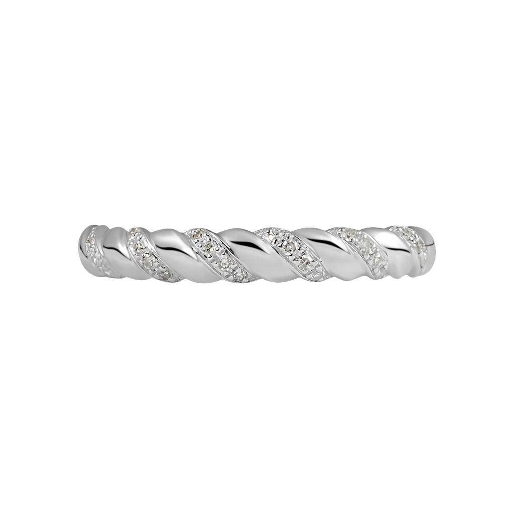Anello Fantasia Sophia Oro Bianco Diamante - Anelli con Pietre Donna | Stroili