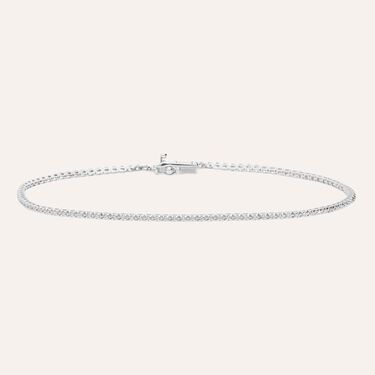 Tennis in oro bianco e diamanti 0.16 ct
