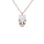Collana Mickey Mouse & Friends Acciaio Rosa Cristallo