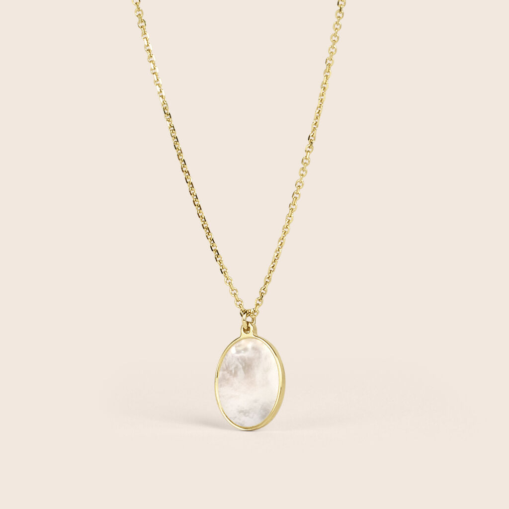 Collana Beverly Oro Giallo Madreperla