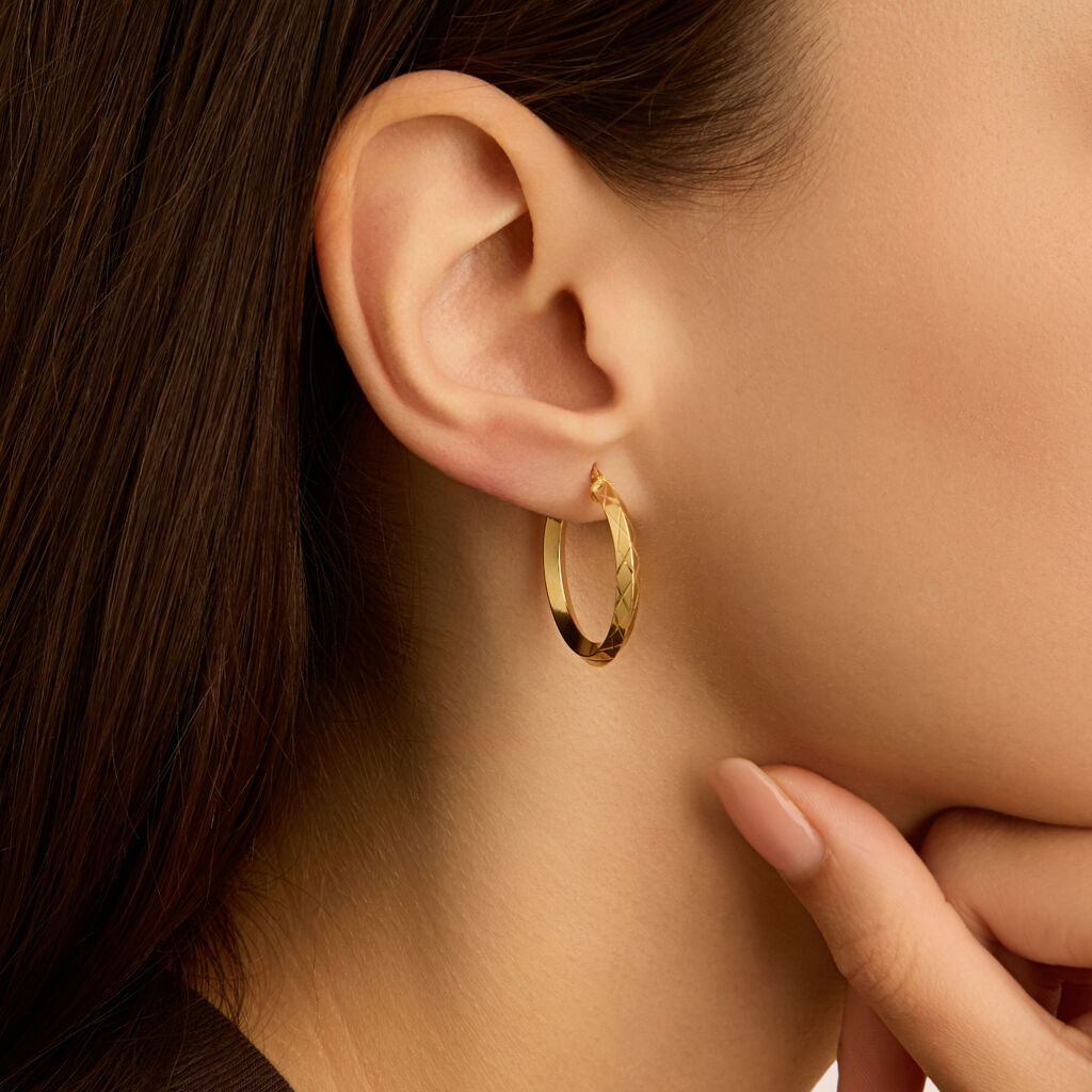 Orecchini A Cerchio Toujours Oro Giallo - Orecchini a Cerchio Donna | Stroili