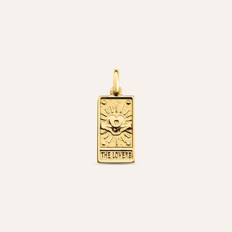 Pendente Tarocchi Carta Degli Innamorati Love Beats Argento Dorato - Ciondoli Unisex | Stroili