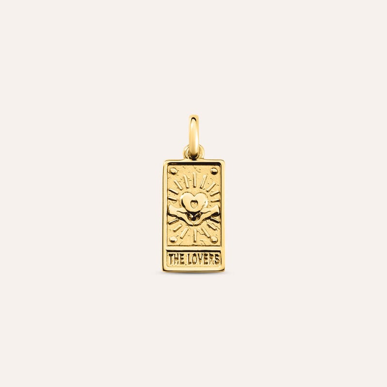 Pendente Tarocchi Carta Degli Innamorati Love Beats Argento Dorato - Ciondoli Unisex | Stroili