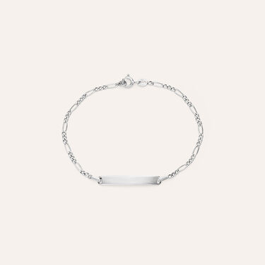 Bracciale Con Targhetta Holy Oro Bianco