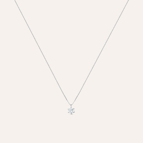 Collana Punto Luce Claire Oro Bianco Cubic Zirconia - Collane Punto Luce Donna | Stroili