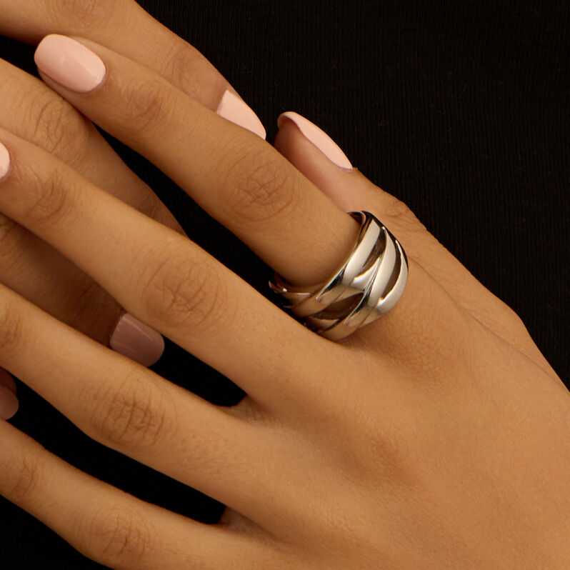 Anello Fascia Moonlight Acciaio - Anelli Moderni Donna | Stroili