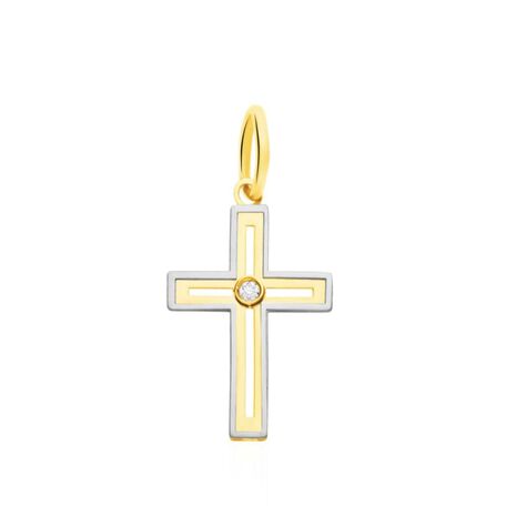 Pendente Holy Oro Bicolore Cubic Zirconia - Ciondoli Donna | Stroili