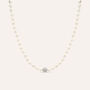Collana Silver Pearls Argento Rodiato Perla sintentica