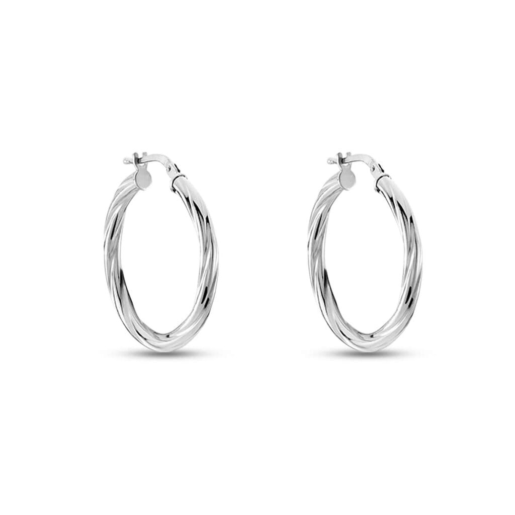 Orecchini A Cerchio Silver Collection Argento Rodiato - Orecchini a Cerchio Donna | Stroili