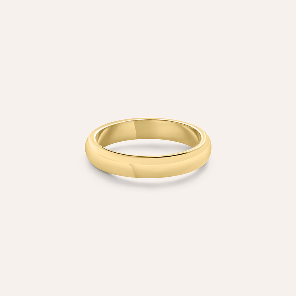 Fede Classica 4 mm Oro Giallo - Anelli con Incisione Unisex | Stroili