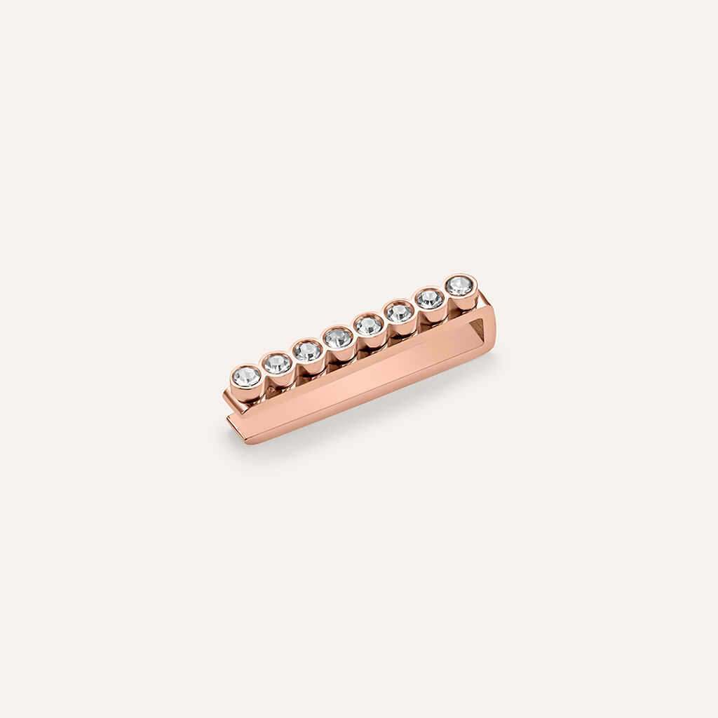 Charm Cuore in Acciaio con Cristalli Bianchi Compatibile con Stroili Smartwatch Square - Stroili Donna | Stroili