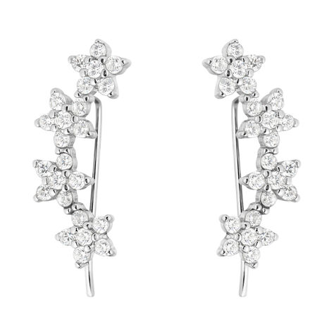 Orecchini Lobo Silver Elegance Argento Rodiato Cubic Zirconia - Orecchini a Lobo Donna | Stroili