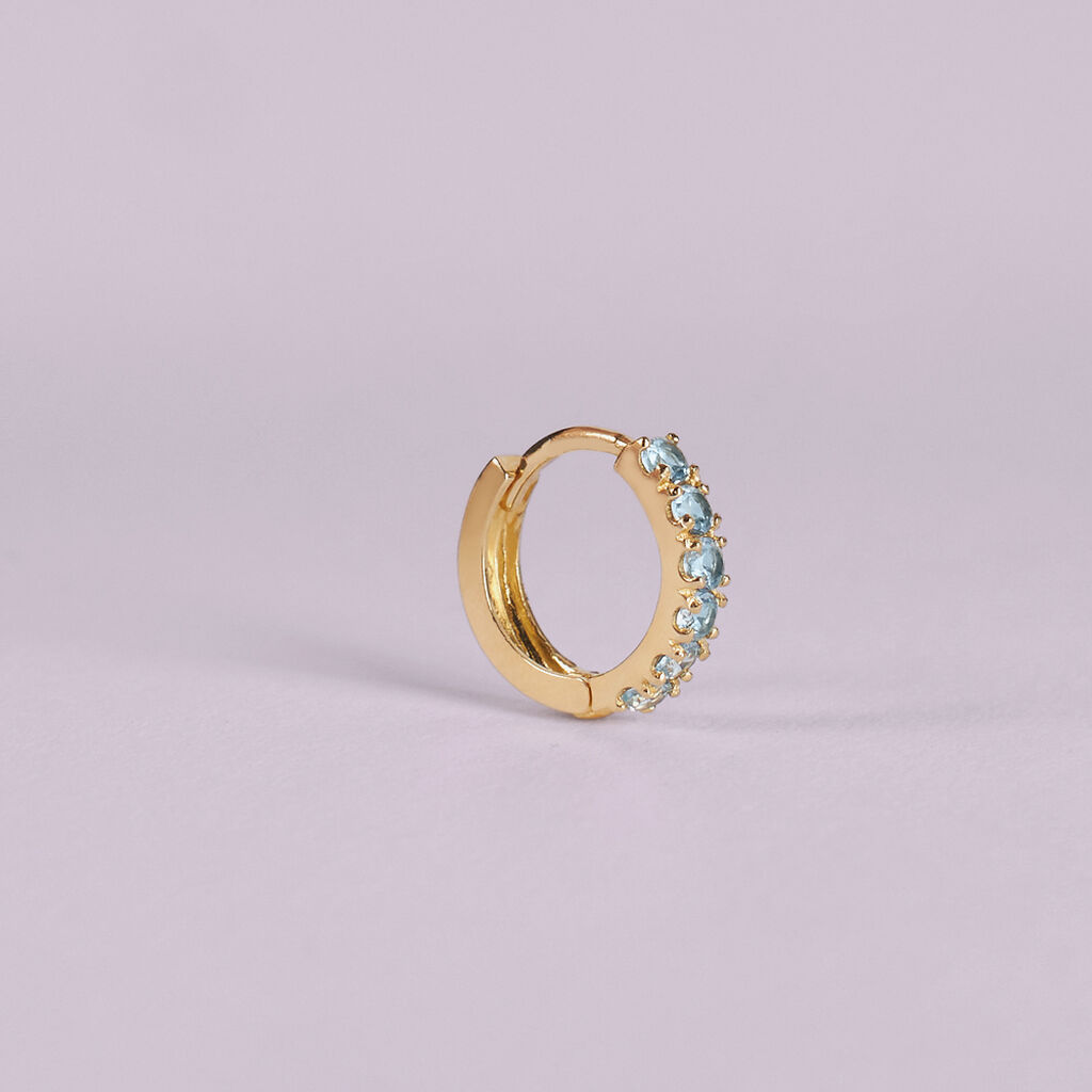Orecchini A Cerchio Toujours Oro Giallo Cubic Zirconia