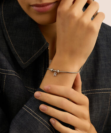 Pendente Love Beats Argento Rodiato Cubic Zirconia
