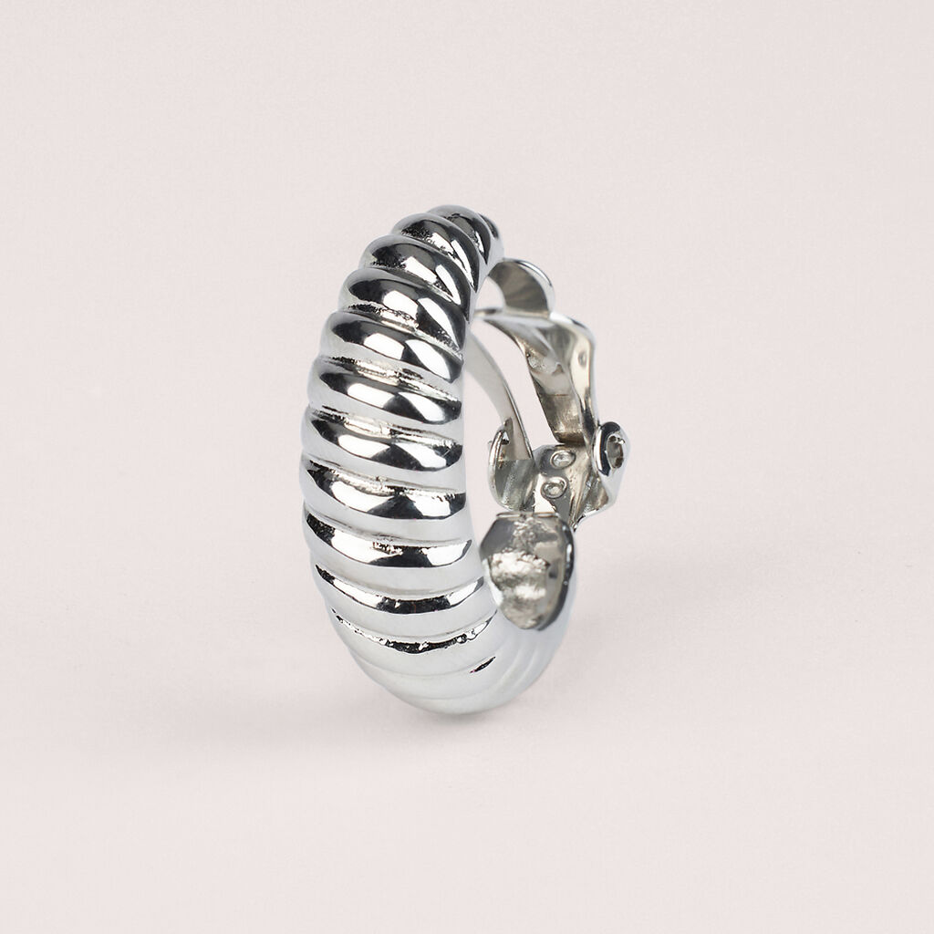 Orecchini A Cerchio Moonlight Acciaio